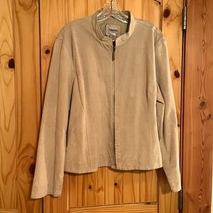 Suede jacket by Chico xl